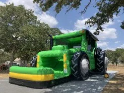 bt1 1693100508 1713998030 40’ Big Green Tractor Bounce House W/Slide Combo