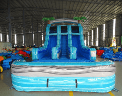15ft bahama blast center climb water slide 802288 1743781889 16' Bahama Blast Dual Lane Water Slide