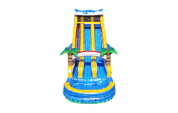 BouncingAngels WSD225 22FtDualTropicalWaveWaterslide 1 700x 171565 1 22' Summer Oasis Water Slide