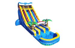 BouncingAngels WSD225 22FtDualTropicalWaveWaterslide 700x 17399815 1 22' Summer Oasis Water Slide