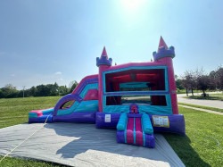 450863432 1136392001212330 2471692082180477335 n 1739982124 Pink Castle Bounce House W/Slide Combo (WET/DRY)