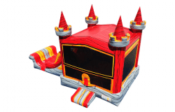 Red Marble Bounce House W/Slide Combo (Wet/Dry)