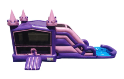 pink20combo2027201 1728260543 big 1739982202 Pink Signature Bounce House W/Slide (WET/DRY)