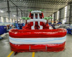 unnamed201 1744333459 18' Crimson Bay Dual Lane Water Slide- NEW