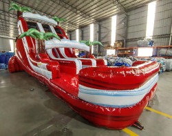 unnamed202 1744333459 18' Crimson Bay Dual Lane Water Slide- NEW
