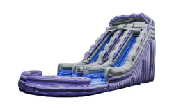 BouncingAngels WSD192 19FtDualMarblePurpleSlashWaterslide 700x 176 3 19' Purple Thunder Dual Lane Water Slide (Coming Spring 2026)