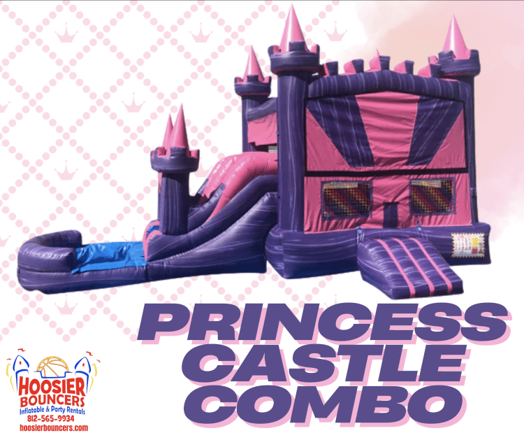 Princess Castle Bounce House W/Slide Combo Princess Castle Bounce House W/Slide Combo