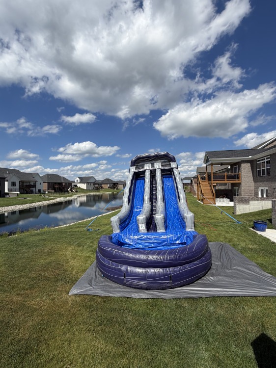19' Purple Thunder Dual Lane Water Slide 19' Purple Thunder Dual Lane Water Slide